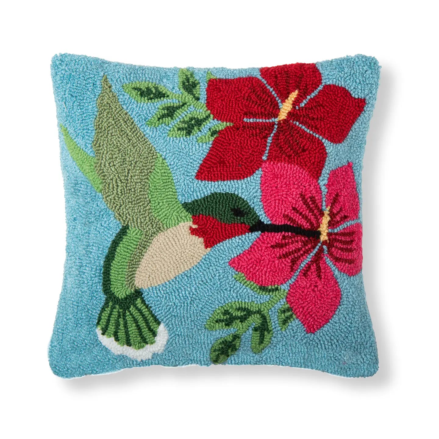 C&F Home - Humming Bird Floral Hooked Pillow