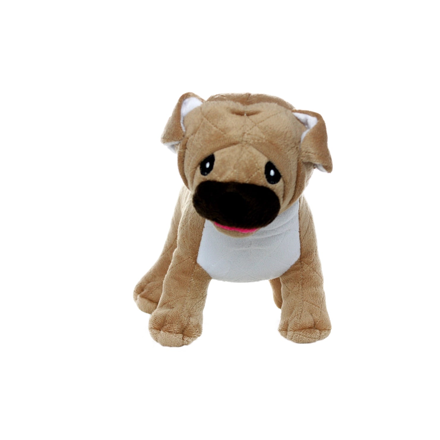 Mighty Farm Pug Plush Squeaky Dog Toy