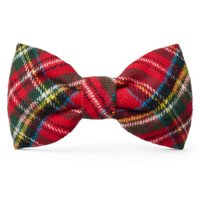 Dog Bow Tie Tartan Plaid Flannel