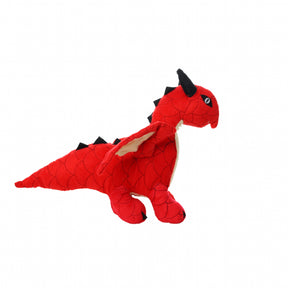 Mighty Dragon Red Plush Squeaky Dog Toy