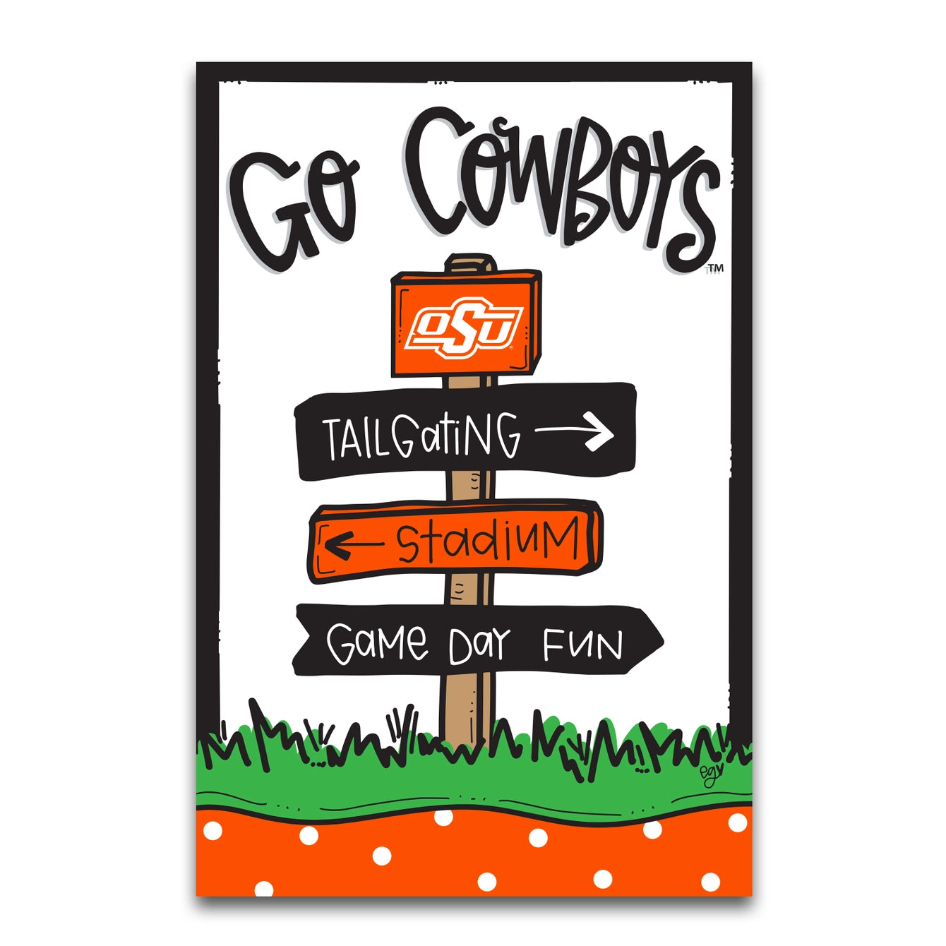 Collegiate Directions Sign Flag