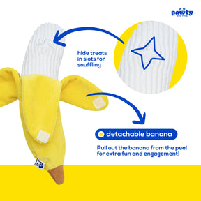 Peelable Banana Interactive Dog Toy