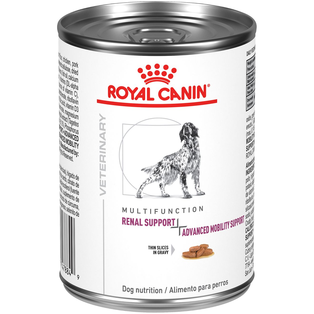 Royal Canin Renal Support + Advanced Mobility Support Thin Slices in gravy Dog Can