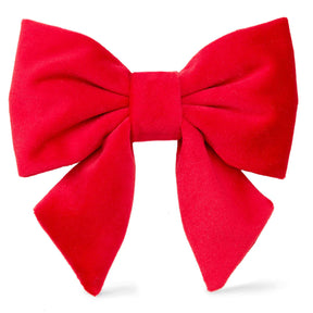 Lady Dog Bow Cranberry Velvet