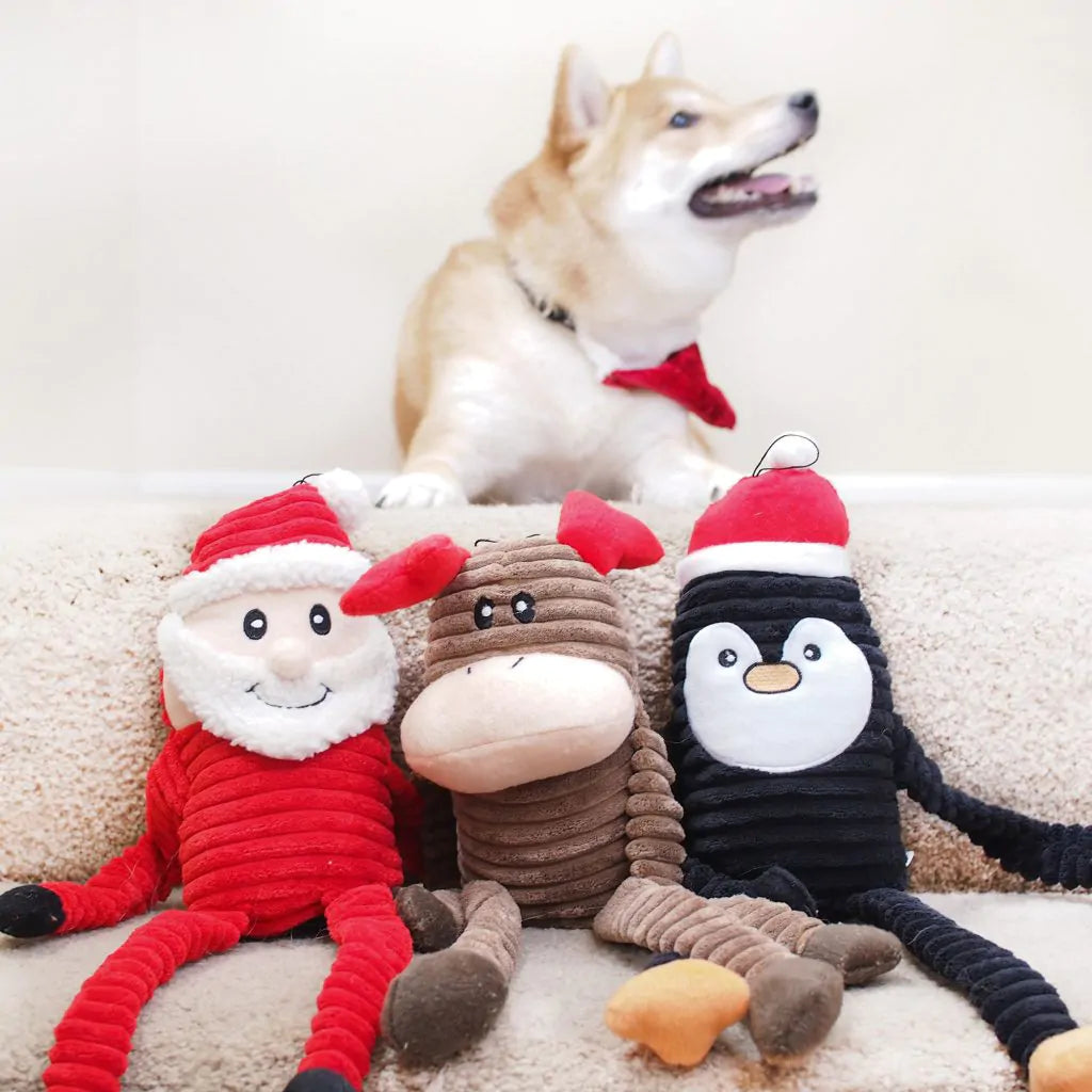 ZippyPaws - Holiday Crinkle Penguin DogToy