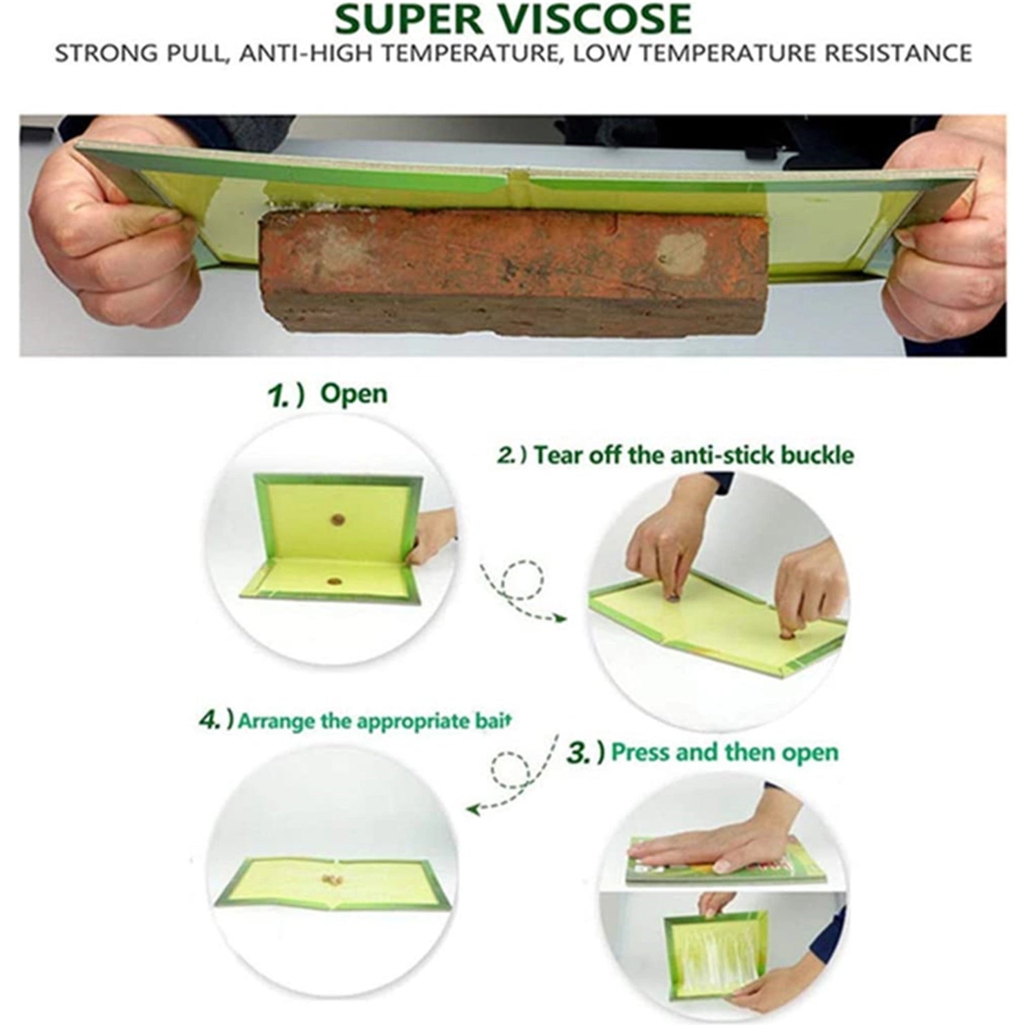 Mouse Glue Trap Foldable Super Sticky