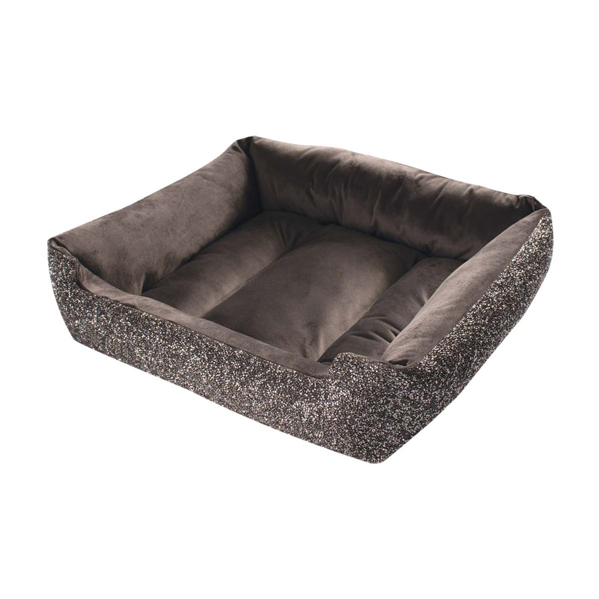 Pet Bed Rectangular Velvet Fabric