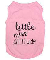 Dog T-Shirt Little Miss Attitude