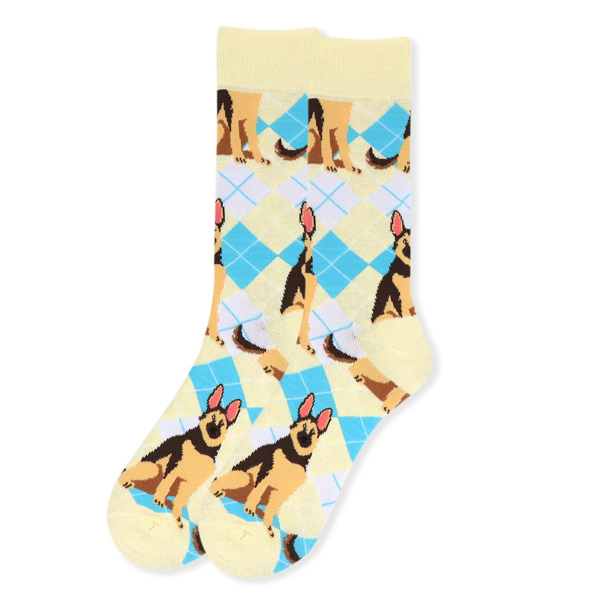 Selini New York - Men's German Shepherd Argyle Socks