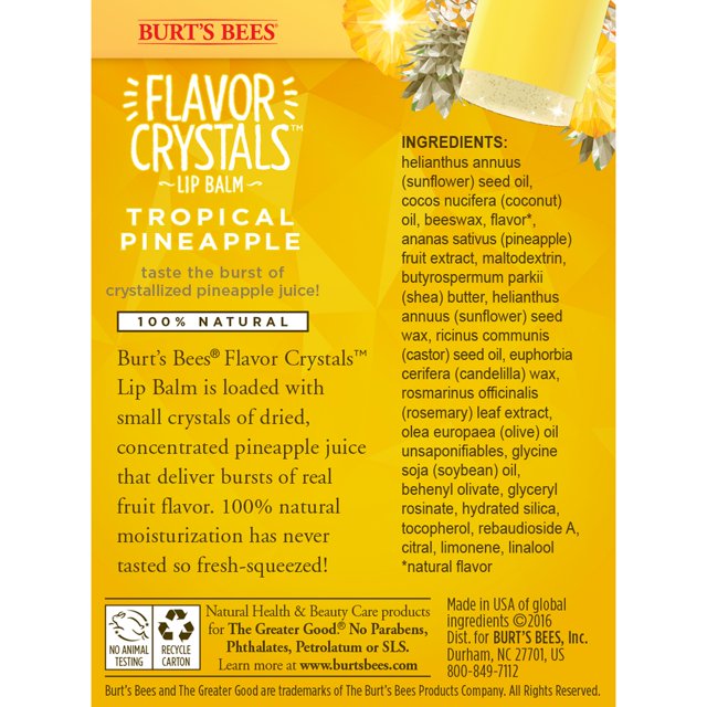 Burt's Bees - Flavor Crystals Lip Balm