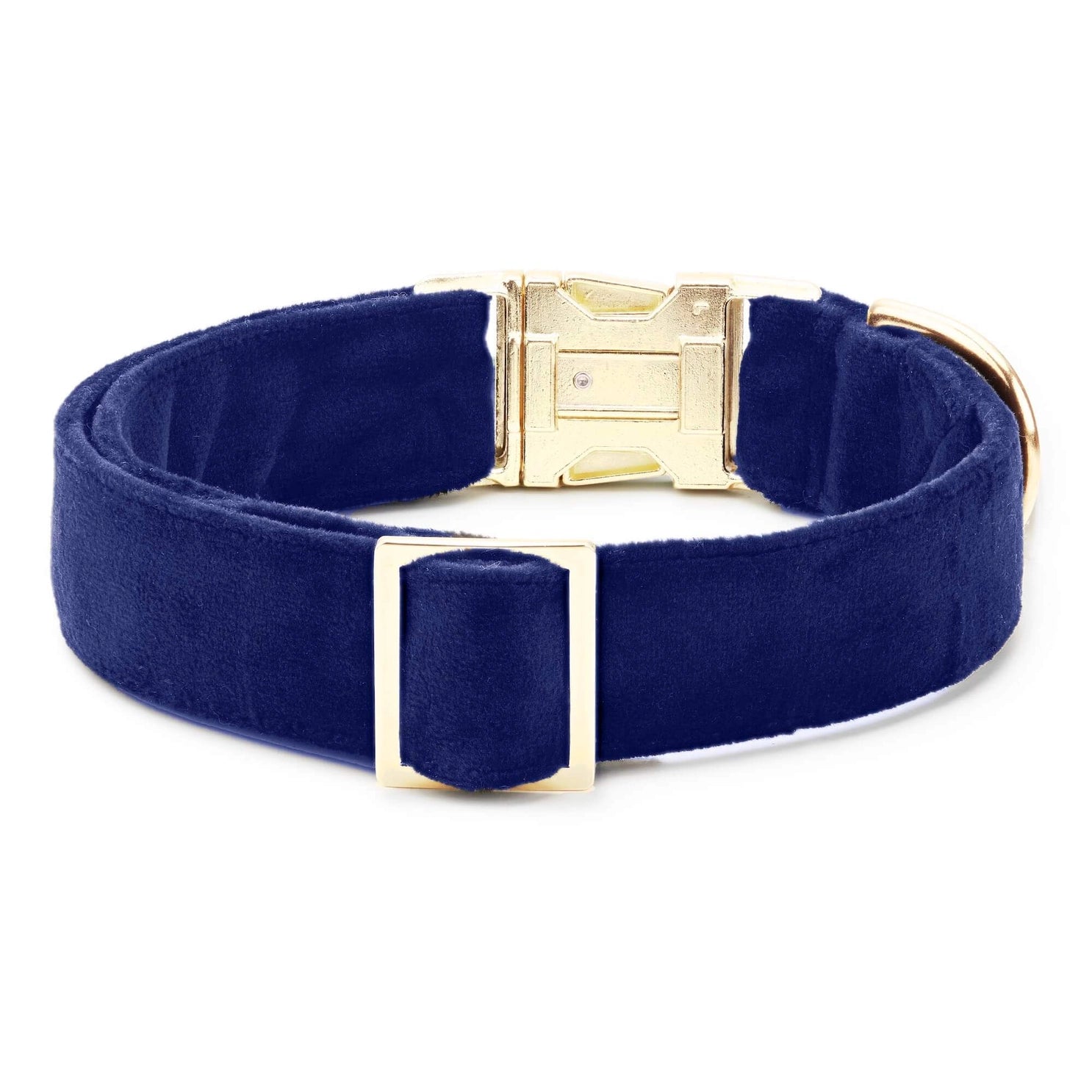 Dog Collar Velvet Navy