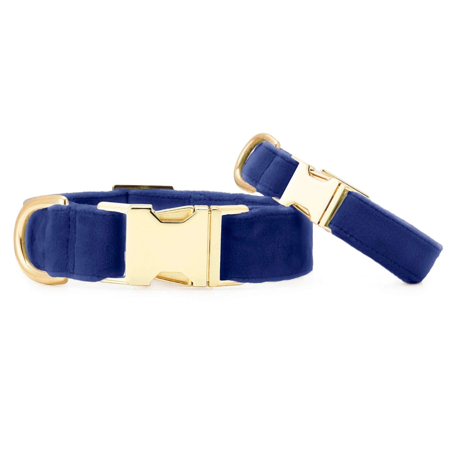 Dog Collar Velvet Navy