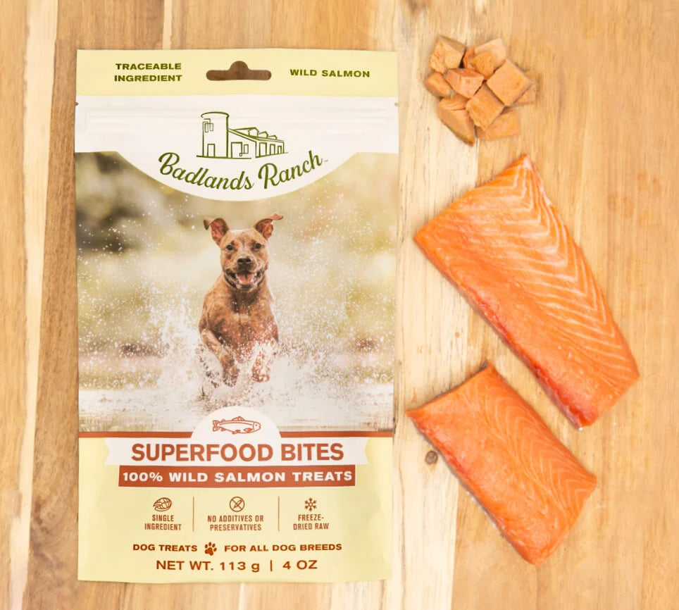 Superfood Bites 100% Salmon Wild Treats Freeze-Dried Raw