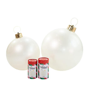 Holiball Inflatable Ornament - Pearl