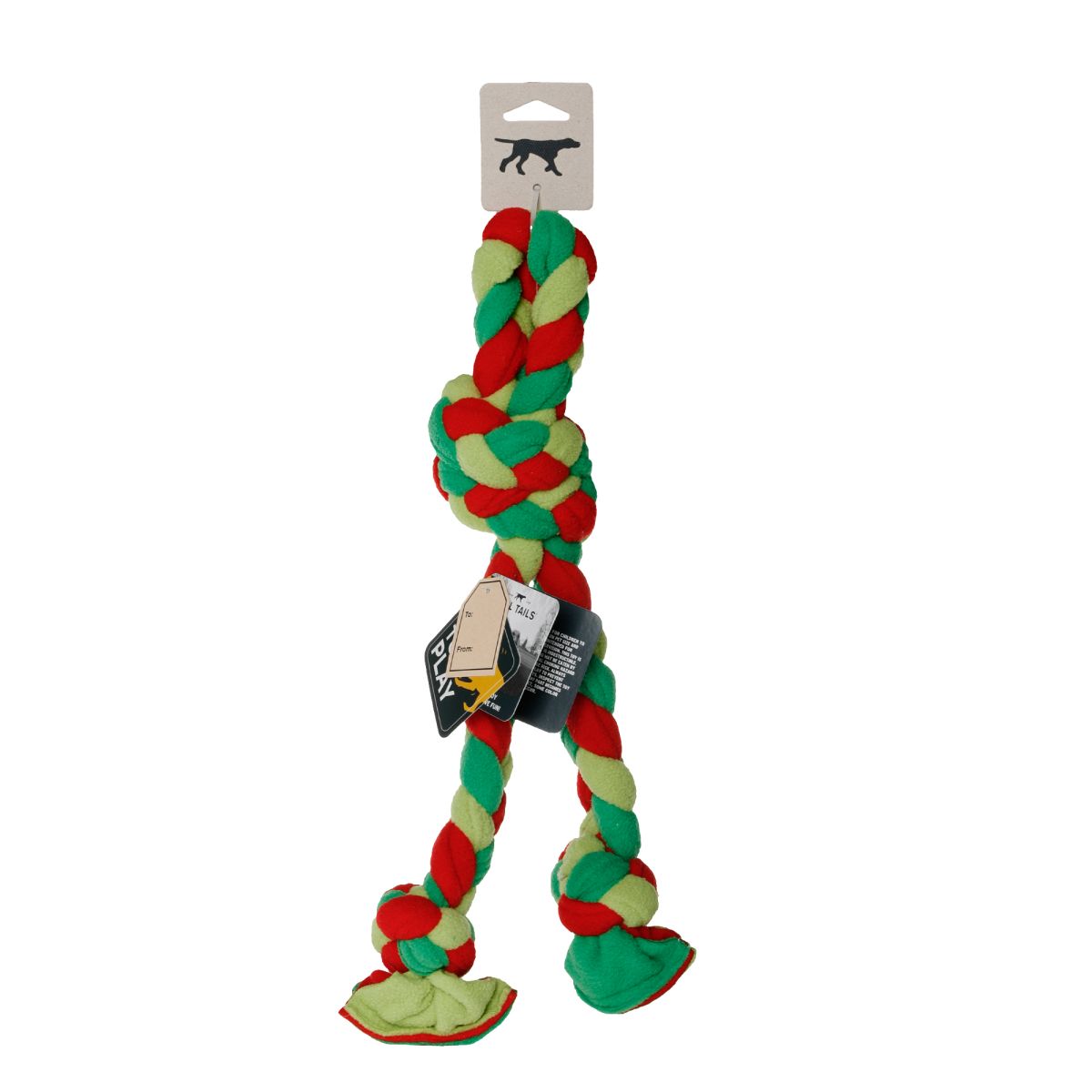 Tall Tails - Holiday Braided Fleece Tug