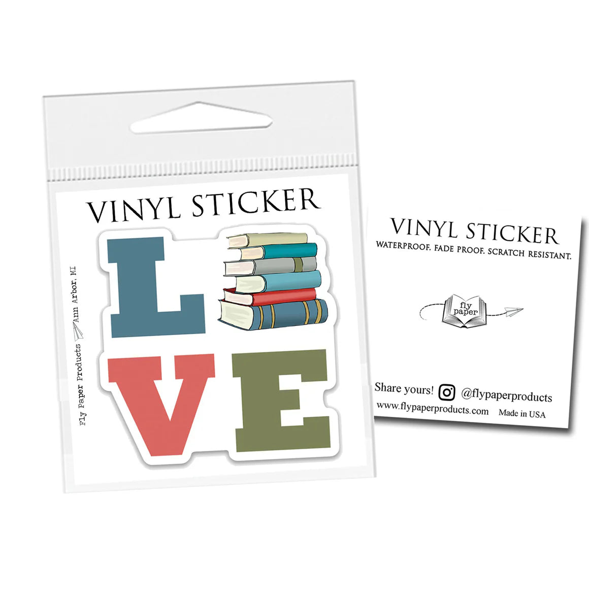 Sticker Vinyl Smarty Cats Read Books