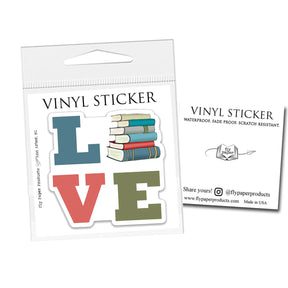 Sticker Vinyl Smarty Cats Read Books