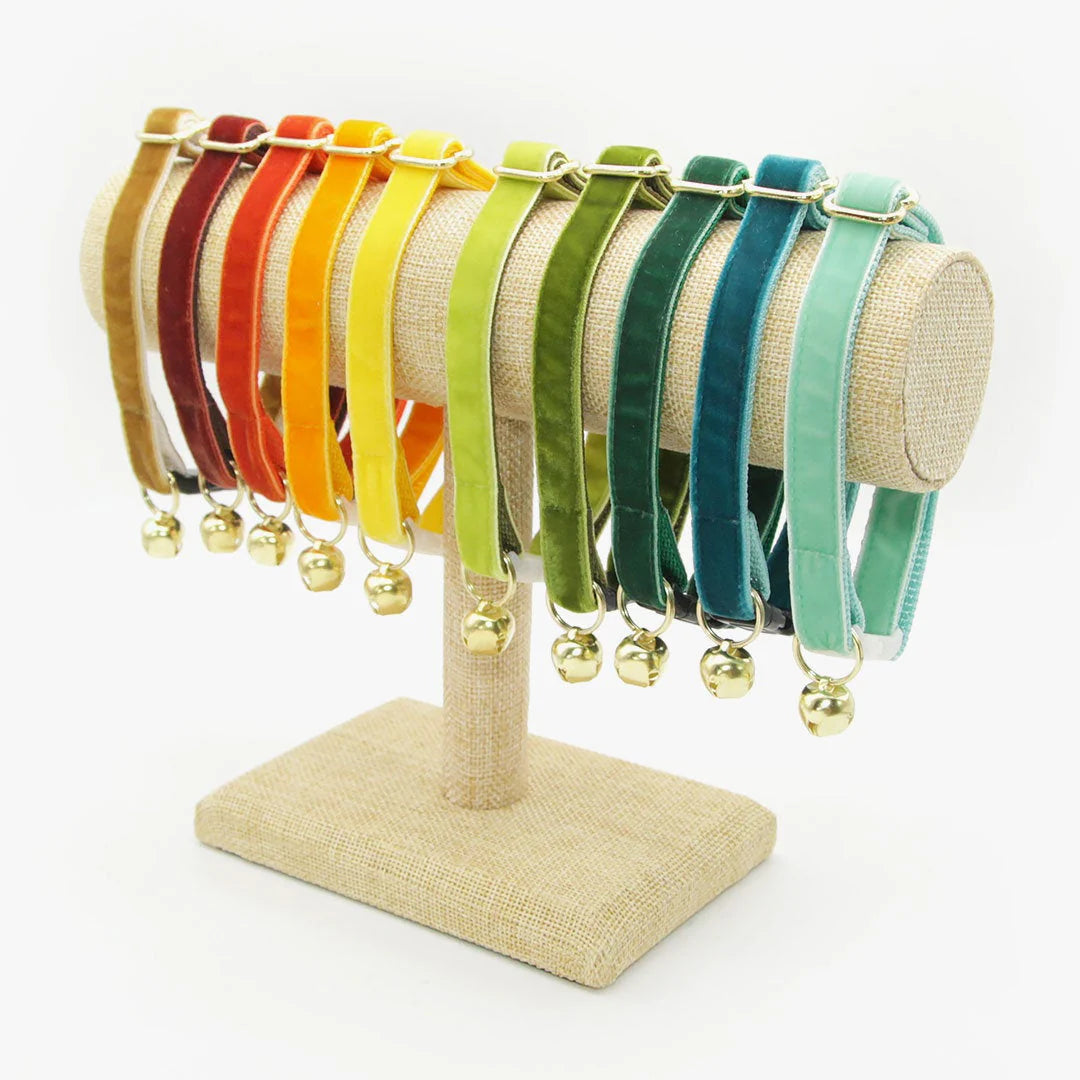 Cat Collar "Velvet-Marigold" Breakaway