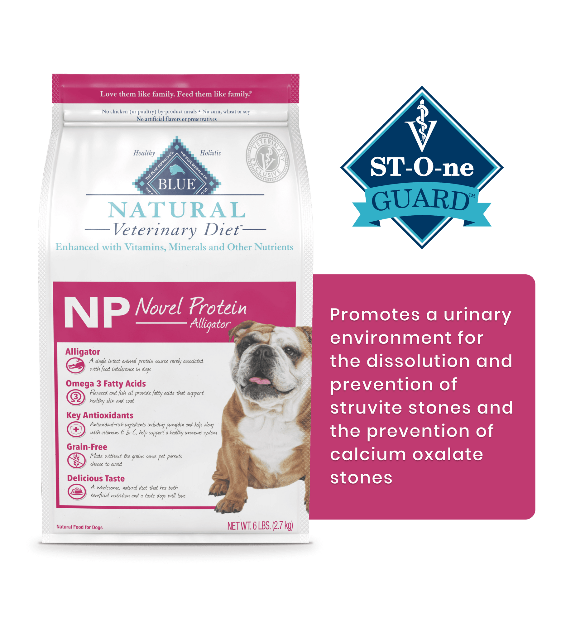 Blue Buffalo, BLUE Natural Veterinary Diet - Natural Veterinary Diet Novel Protein - Alligator Dog