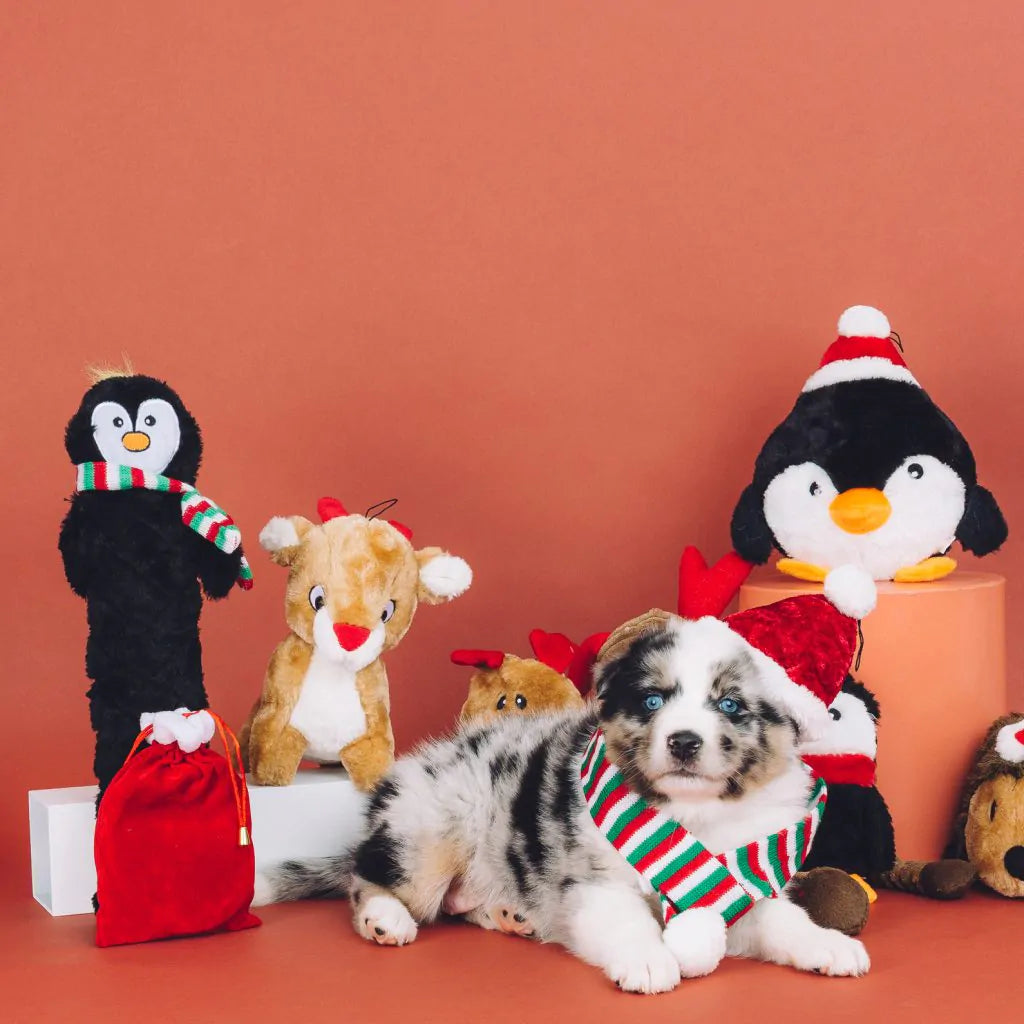 ZippyPaws - Holiday Jigglerz Penguin Dog Toy