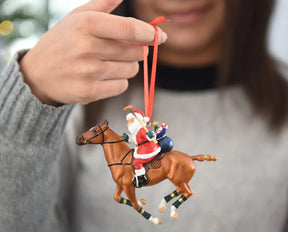 Breyer - Polo Playing Santa Ornament