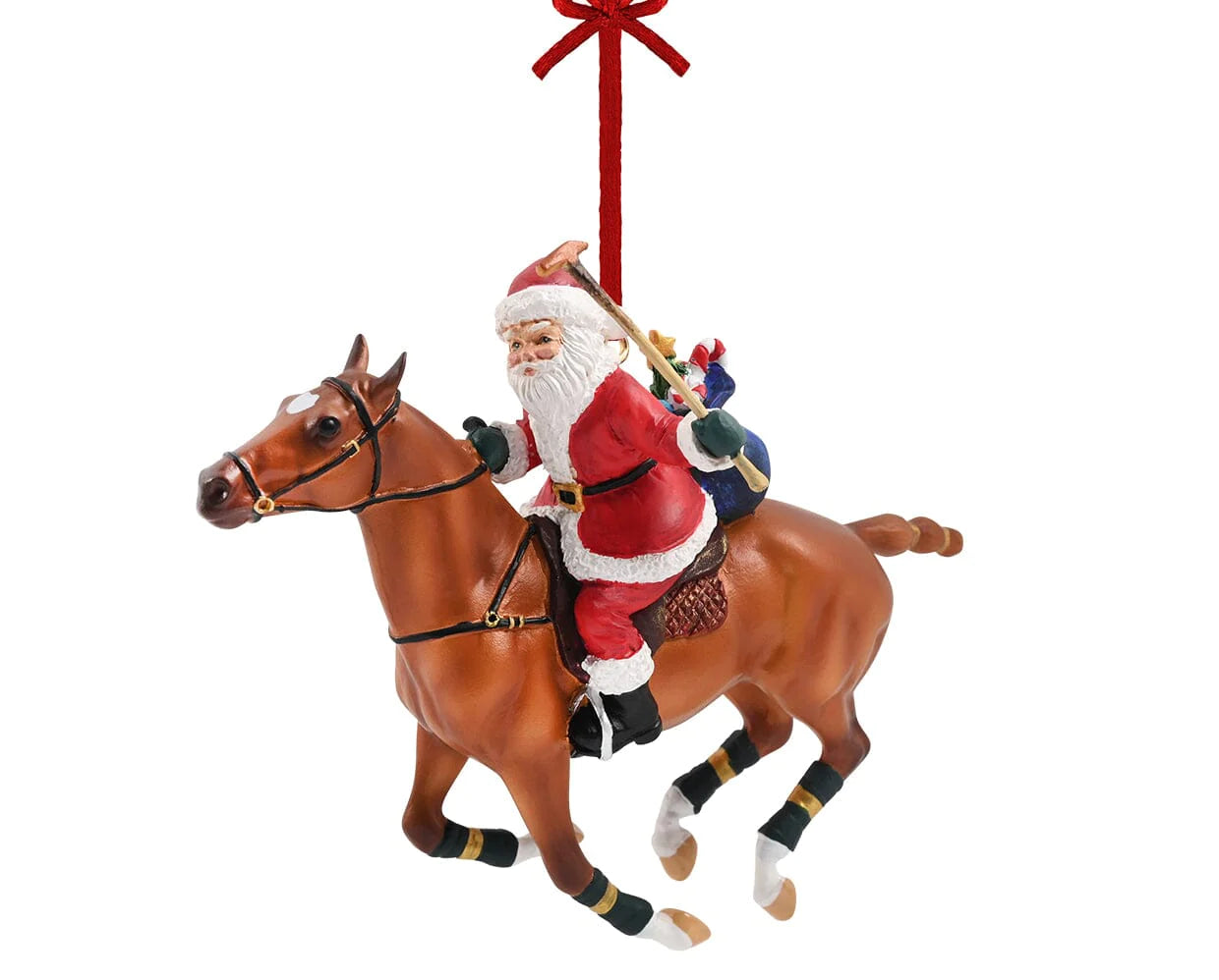 Breyer - Polo Playing Santa Ornament