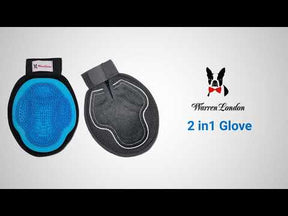 Warren London - 2 in 1 Pet Grooming Glove for Cats & Dogs