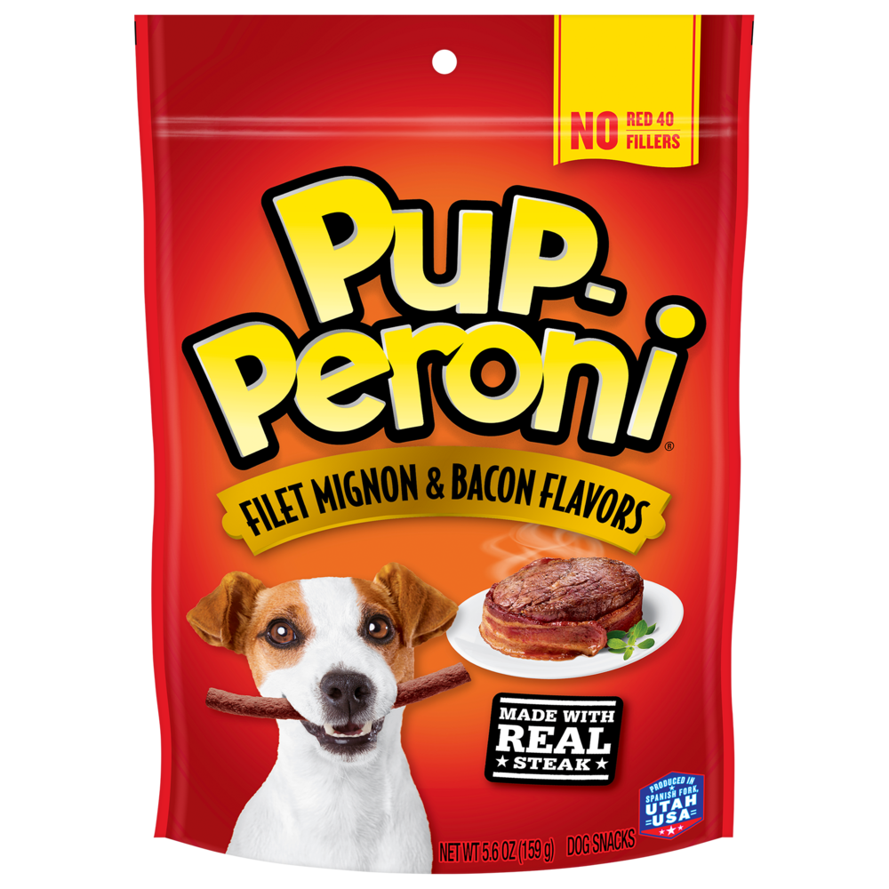 Del Monte - Pup-Peroni Filet Mignon & Bacon Flavor. Dog Treat.