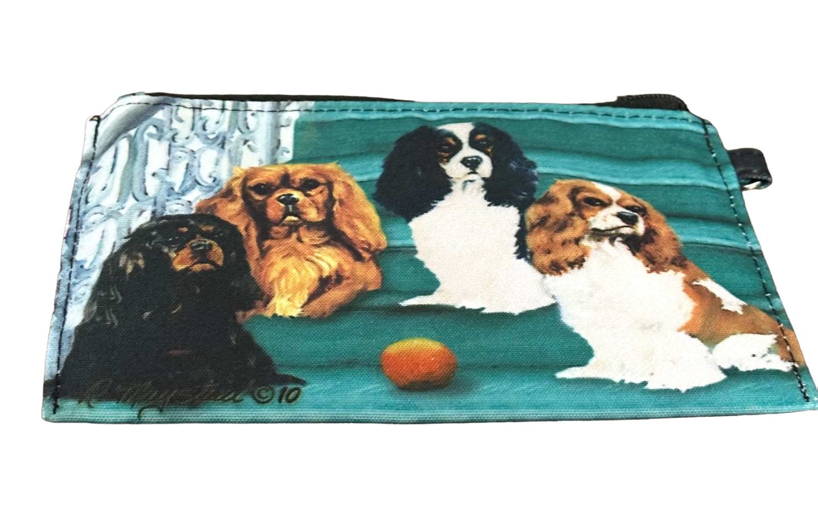 Dog Zippered Pouch/Purse by Ruth Maystead