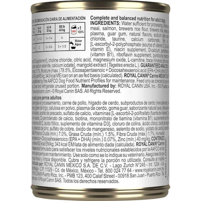 Royal Canin Veterinarian Diet - Canine Weight Control Loaf in Sauce Can