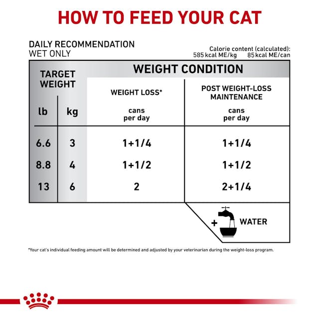 Royal Canin Vet Diet - Satiety Support (Weight) Loaf in Sauce Cat Can 5.1 oz