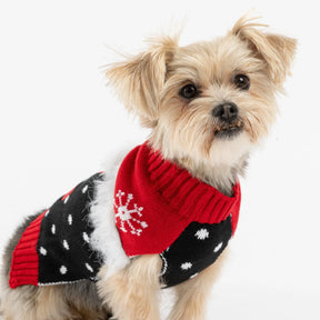 Ugly Xmas Dog Sweater w/ Stocking on back