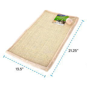 Scratch-N-Mat Sisal Scratching Surface, Toy & Rubber Backing