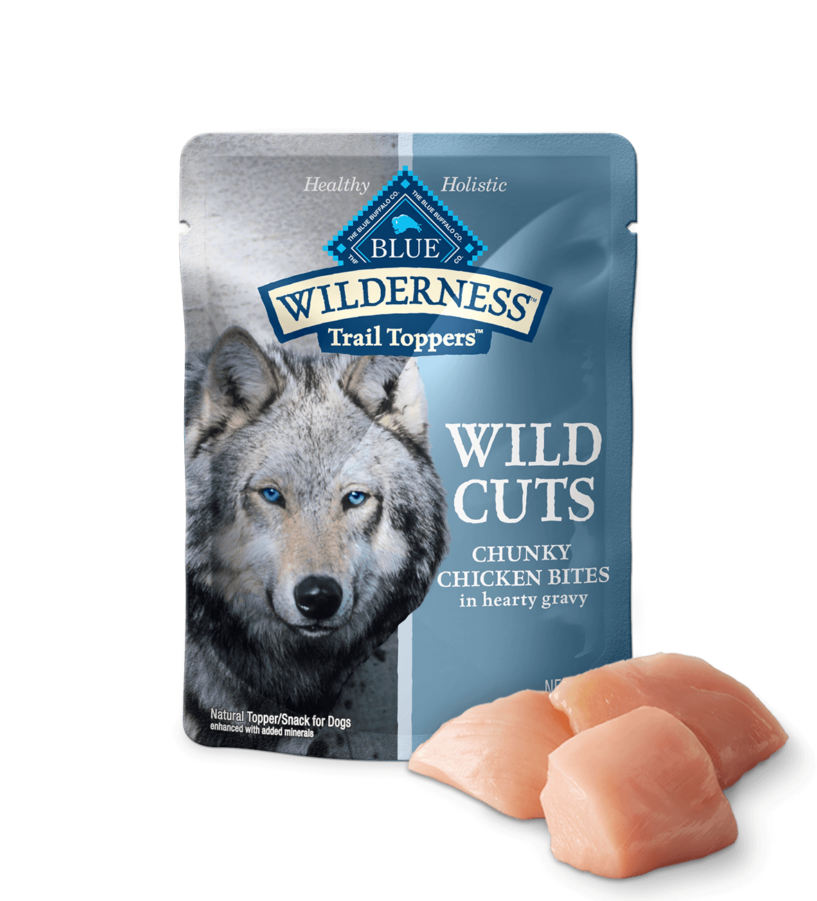 Blue Buffalo - Wilderness Wild Cuts Trail Toppers Chunky Chicken Bites in Hearty Gravy