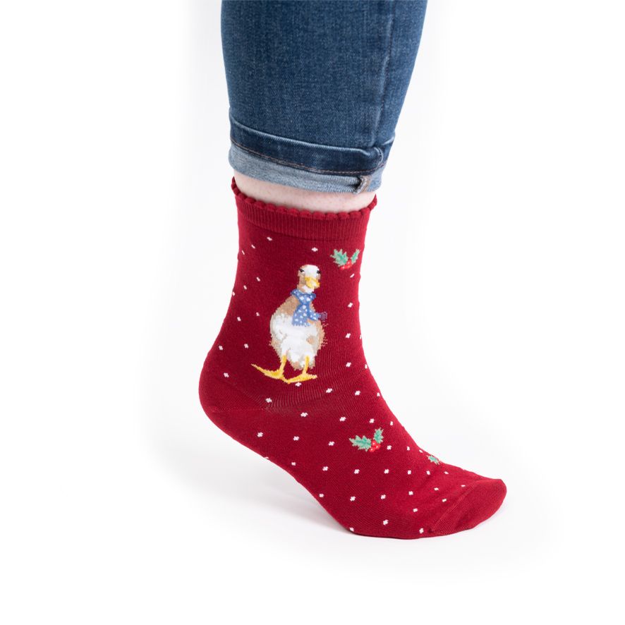 Sock Duck Christmas "Christmas Scarf"