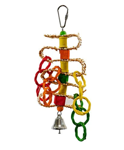 Caitec - Bird Toy Small Braided Spools & Blocks