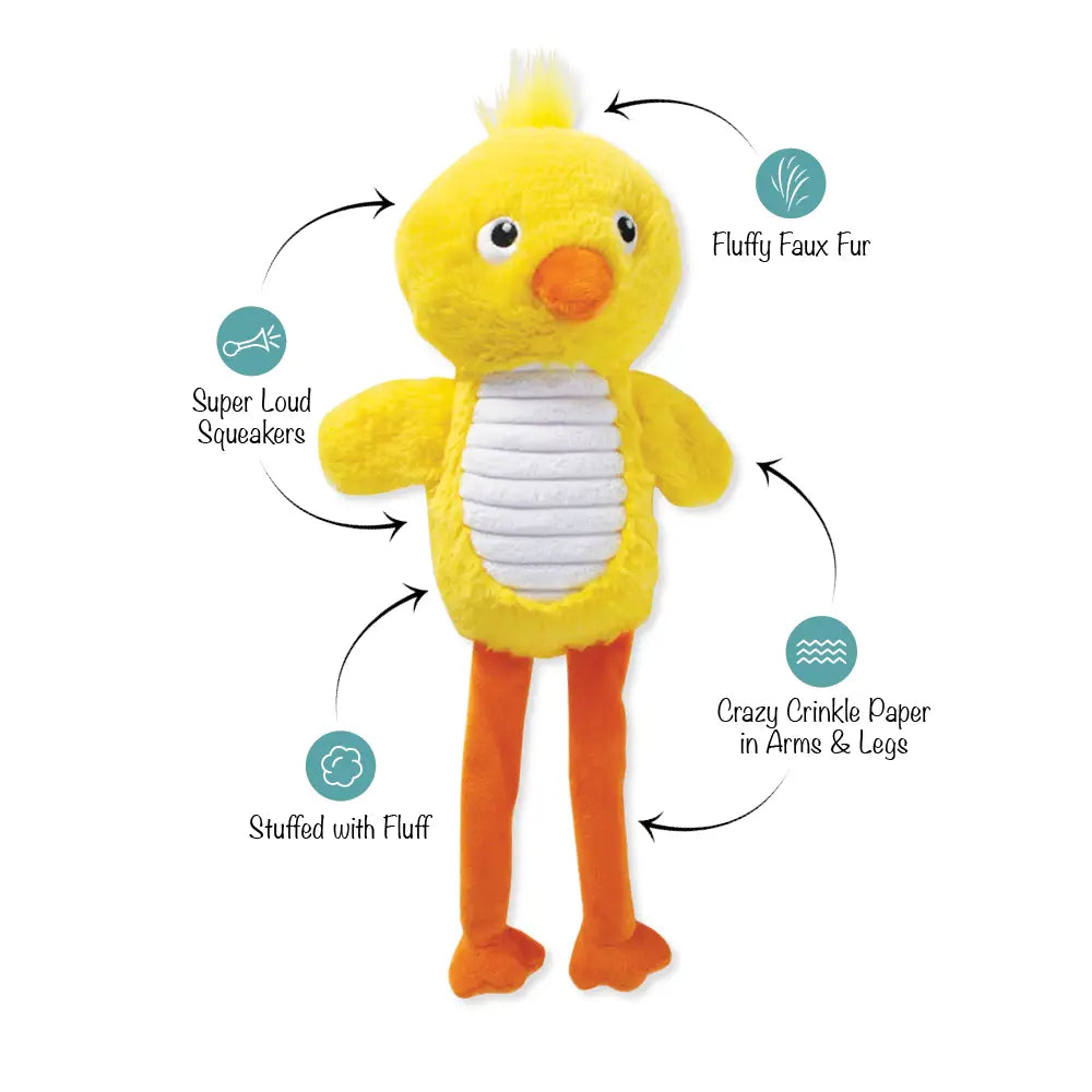 Spring Chicken Dog Toy Plush