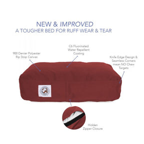 Carolina Pet - Brutus Tough Pet Napper Dog Bed, Dark Red