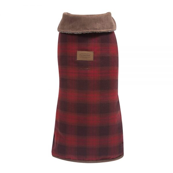 Carolina Pet - Pendleton Red Ombre Plaid Dog Coat