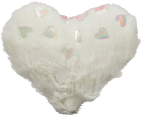 Pearlescent Heart Corduroy & Plush With Pearlescent Hearts Dog Toy