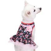 Black | Made Well Floral Print Dog Dress Harness