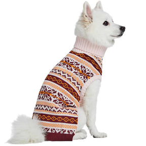 Artisan Chic Beige | Fair Isle Pullover Dog Sweater