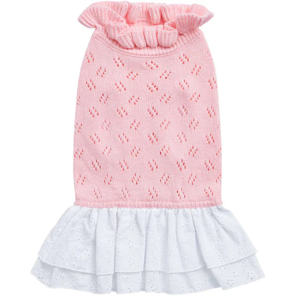 Pink | Dog Sweater Dress