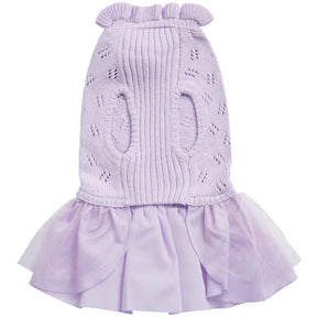 Lavender | Dog Sweater Dress