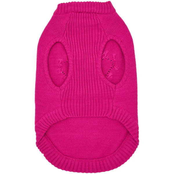 Pink | Heart Designer Dog Sweater