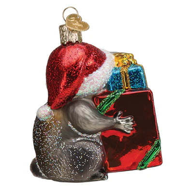 Old World Christmas - Christmas Raccoon Ornament