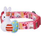 Pink | Easter Bunny and Egg Dog Collar