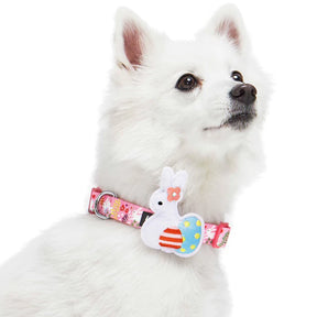 Pink | Easter Bunny and Egg Dog Collar