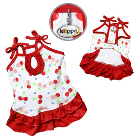 Soft Knit Cherries Dog Dress