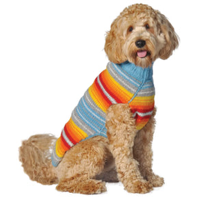 Dog Sweater Turquoise Serape